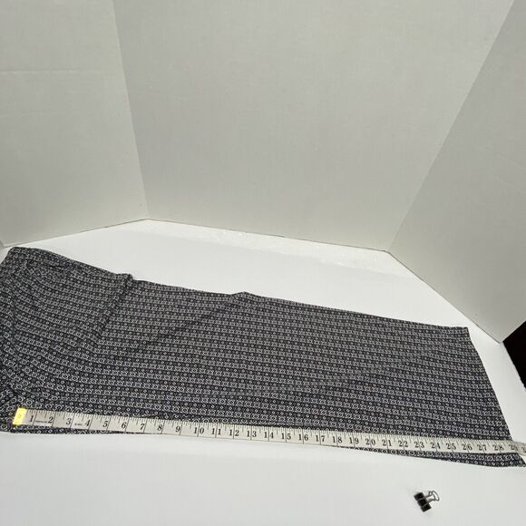 Blue Earth Womens Black & White Stretch Pants Size M Front Pockets Elastic Waist - Picture 10 of 12